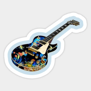 Aquarium guitar Sticker